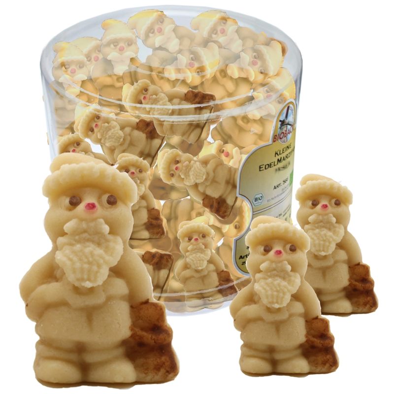 rosmarin BIOBACK Kleiner Nikolaus (Marzipanfiguren in Runddose) - Produktbild