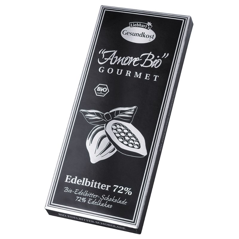 Liebhart's Gesundkost  Bio-Edelbitter-Schokolade, 72% Kakaoanteil - Produktbild