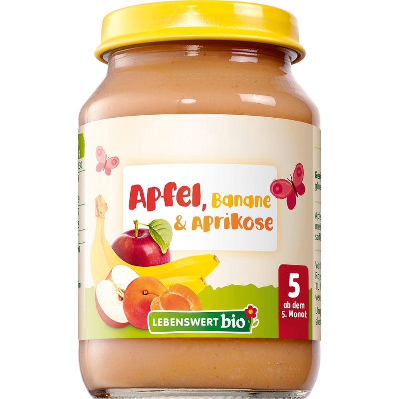 Lebenswert bio Apfel, Banane & Aprikose - Produktbild