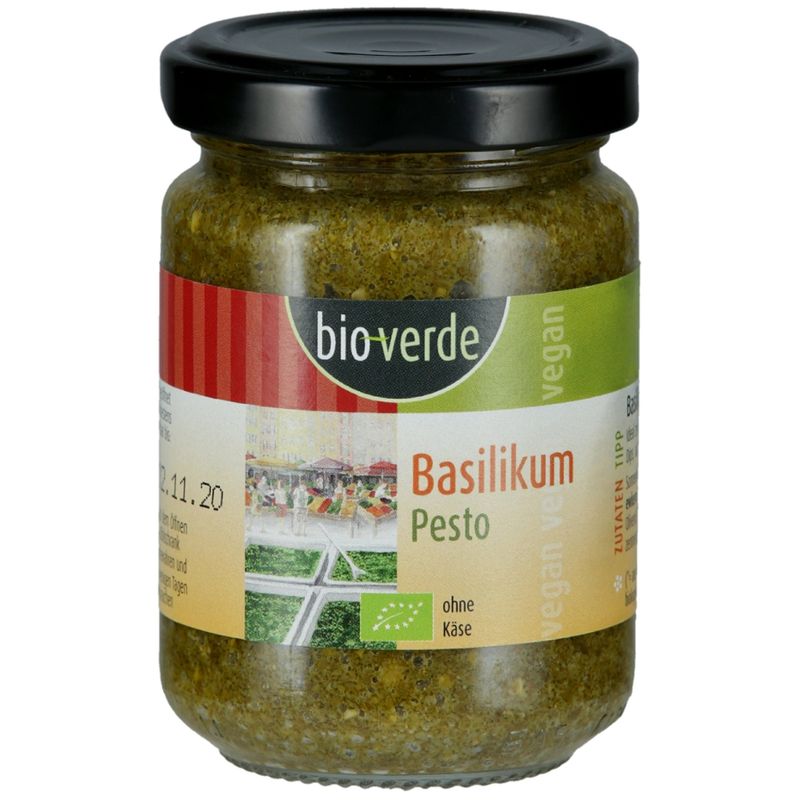 bio-verde Basilikum-Pesto vegan 125 ml - Produktbild