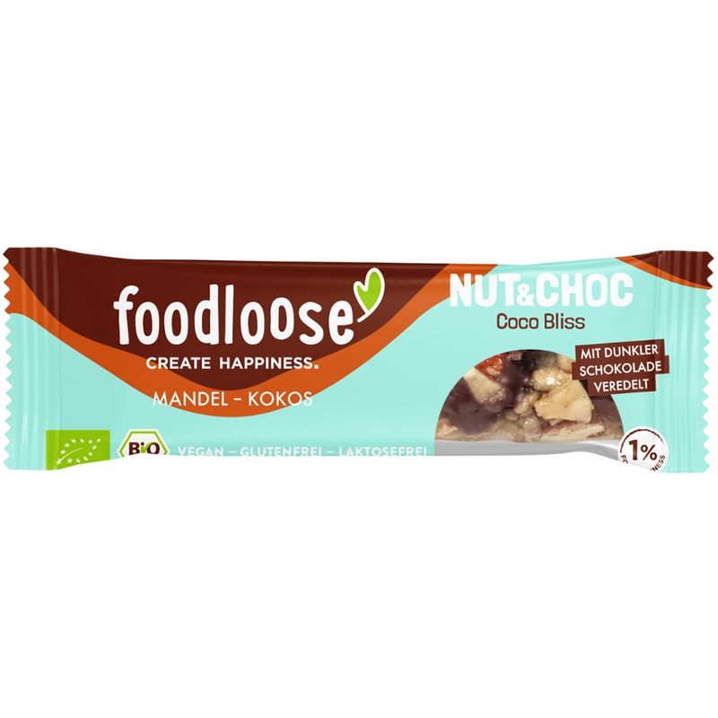 foodloose foodloose Bio-Nussriegel Nut&Choc Coco Bliss 30g - Produktbild