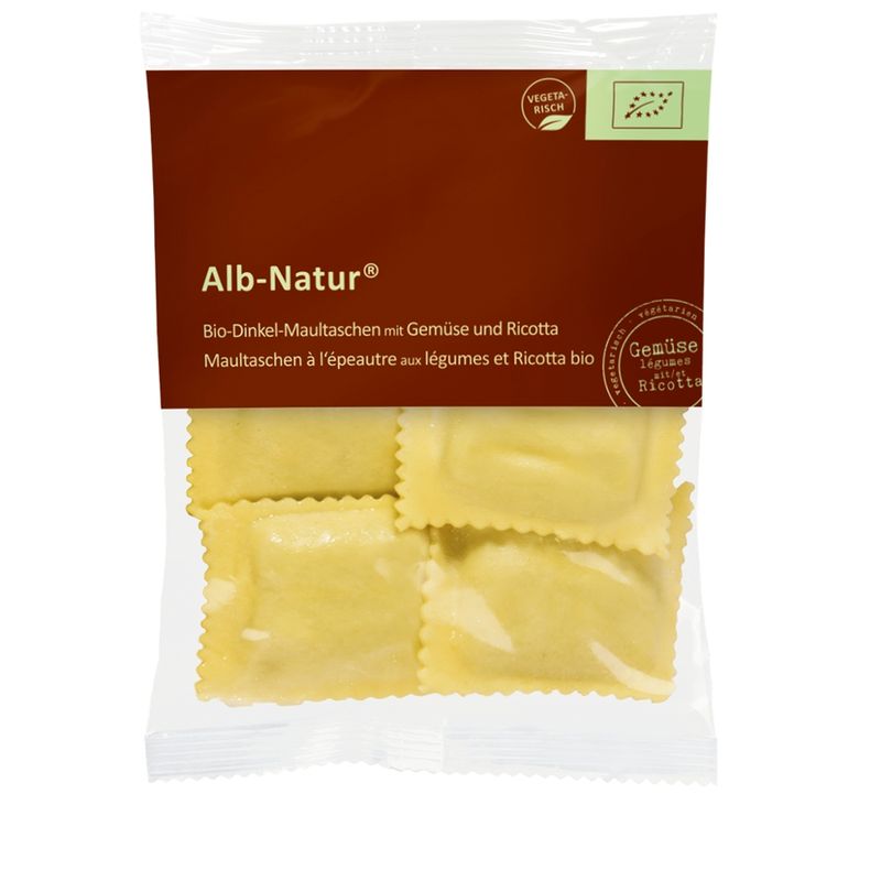 Alb-Natur® Dinkel-Maultaschen mit Gemüse und Ricotta (frisch) - Produktbild