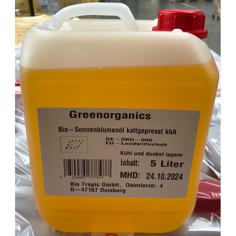 greenorganics GV Sonnenblumenöl 5l - Produktbild