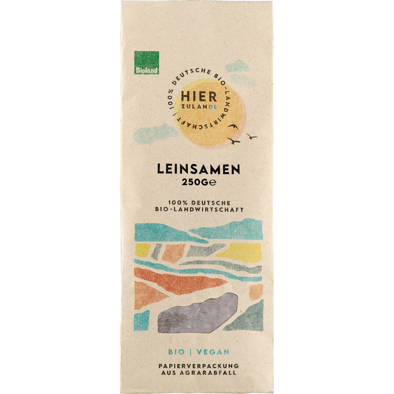 Hierzulande Leinsamen (Bioland), 250g - Produktbild