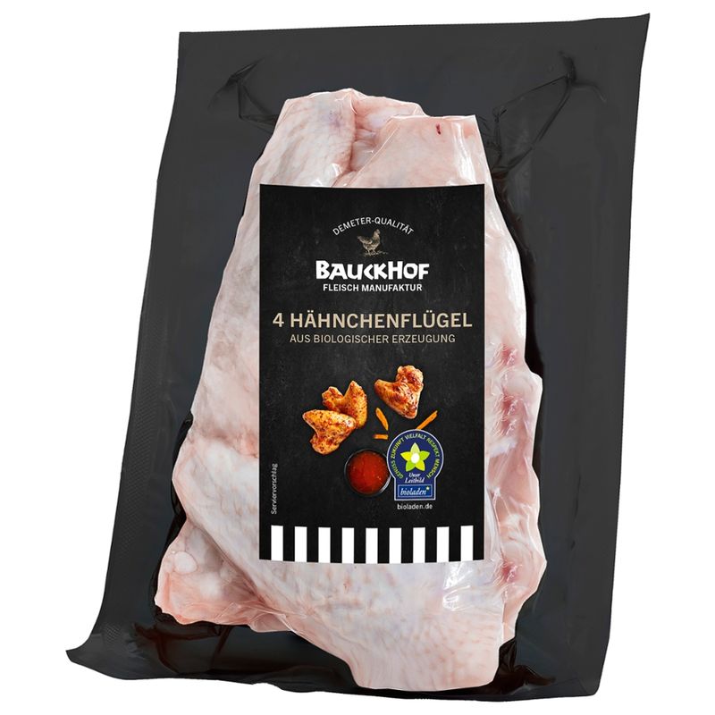 bioladen Hähnchenflügel, 4 Stück - Produktbild