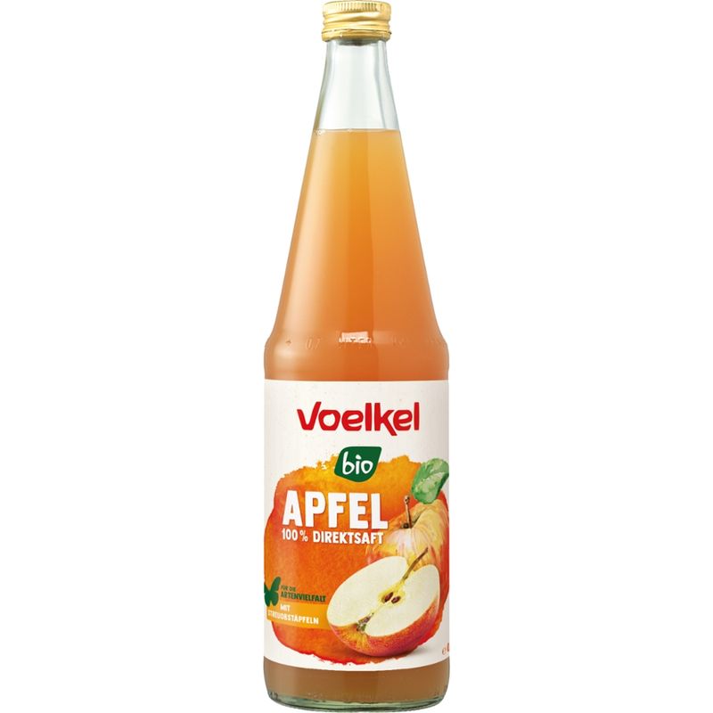 Voelkel Apfel 100% Direktsaft mit Streuobstäpfeln - Produktbild
