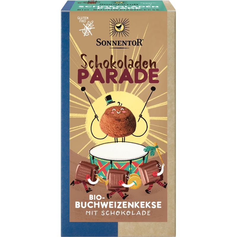 Sonnentor Schokoladen-Parade Kekse, Packung - Produktbild