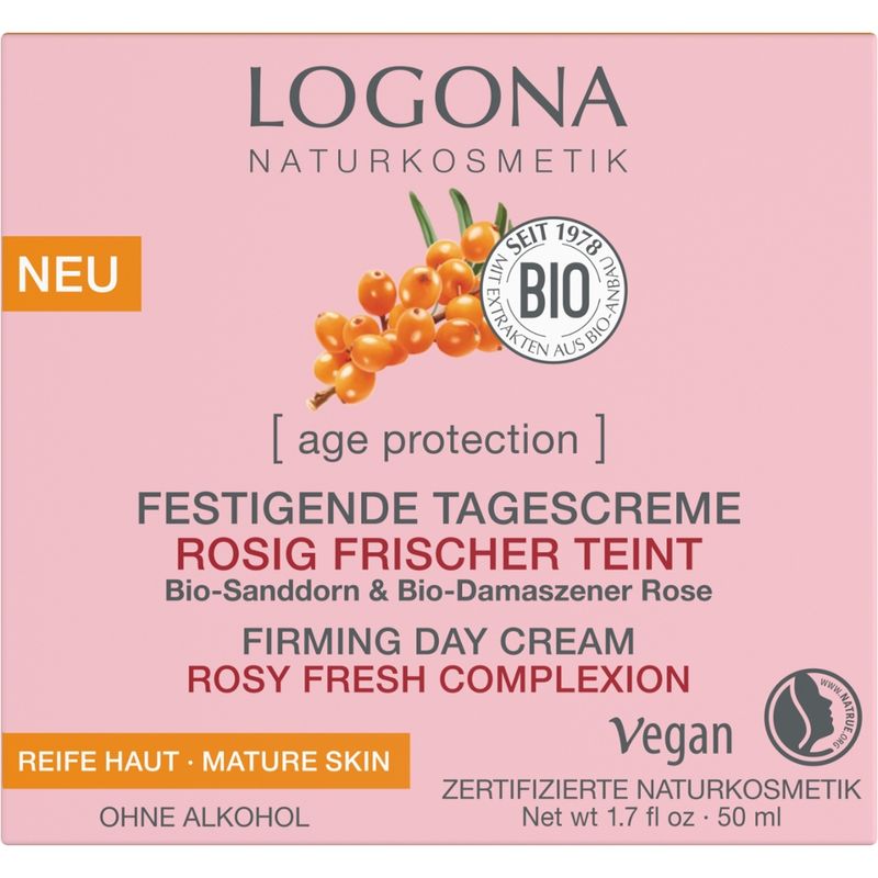 Logona [age protection] festigende Tagescreme Rosig Frischer Teint - Produktbild