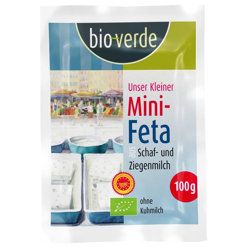 bio-verde Original griechischer Mini-Feta, vakuumverpackt, 100 g - Produktbild