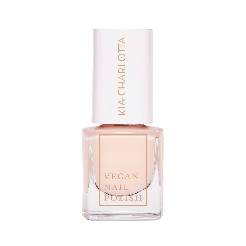 Kia-Charlotta Kia-Charlotta, Veganer Nagellack Believe (Transparentes Pink), Bis zu 87% natürlich, 100% pflanzliche Lösungsmittel, Zertifiziert Vegan, Made in Germany, Premium Qualität, 5ml - Produktbild