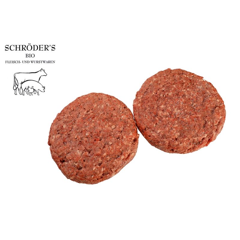 Schröder's Bio Fleisch- und Wurstwaren Burger Patties TK 2x170 g - Produktbild