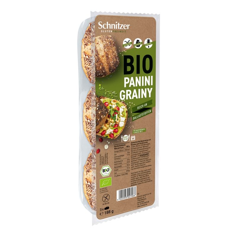 Schnitzer GLUTENFREIHEIT Bio Panini Grainy - Produktbild
