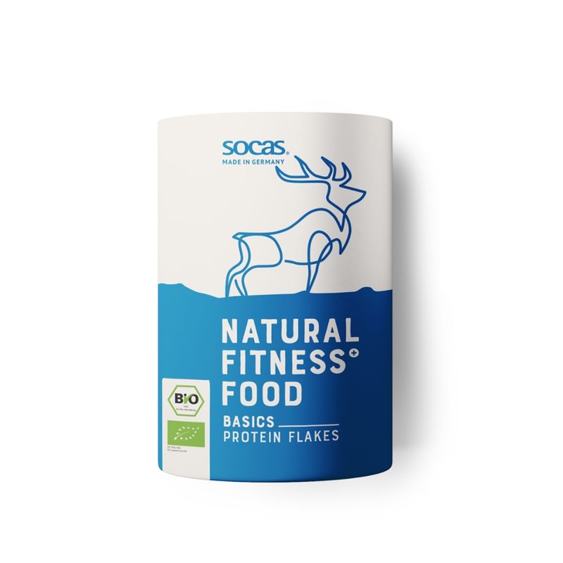 SOCAS Natural Fitness Food  Basics Protein Flakes - SOCAS Natural Fitness Food - Pflanzliche Proteine für jeden Tag! - Produktbild