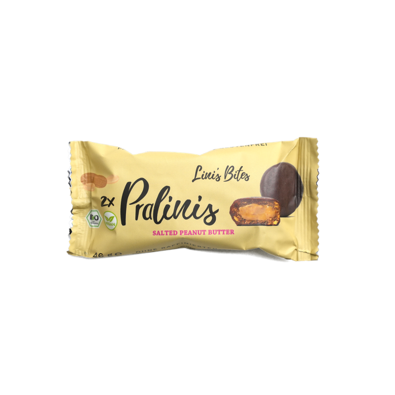 Lini's Bites Salted Peanut Butter Pralinis Bio Dattel-Kugeln - Produktbild