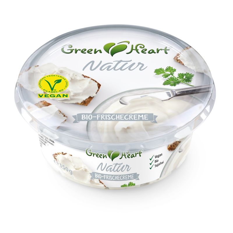 Green Heart Bio Frischecreme Natur, vegan - Produktbild