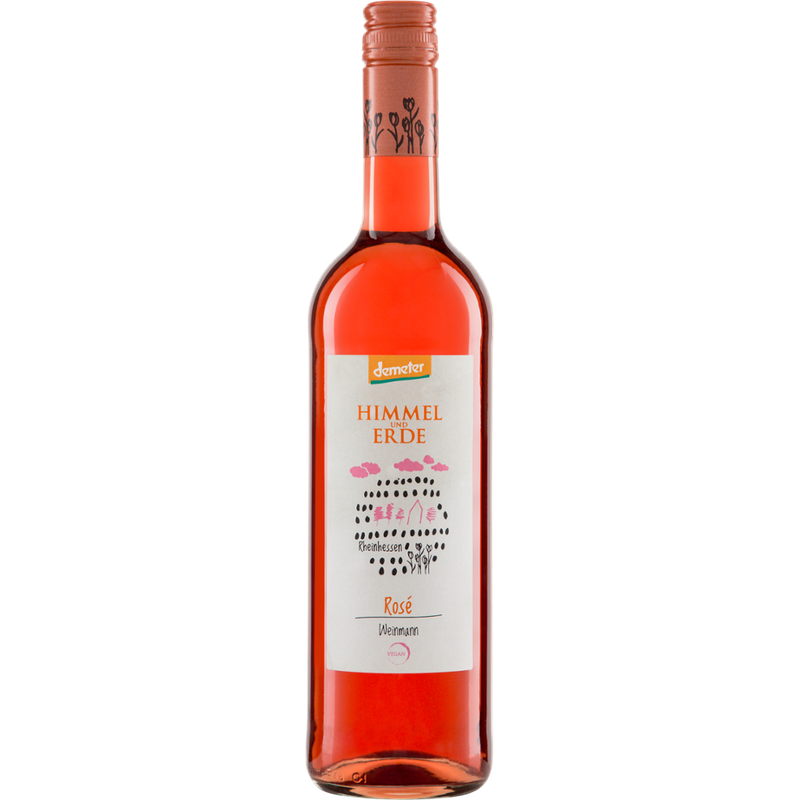 Riegel Eigenmarke 'Himmel und Erde' Rosé Demeter QW Weinmann - Produktbild