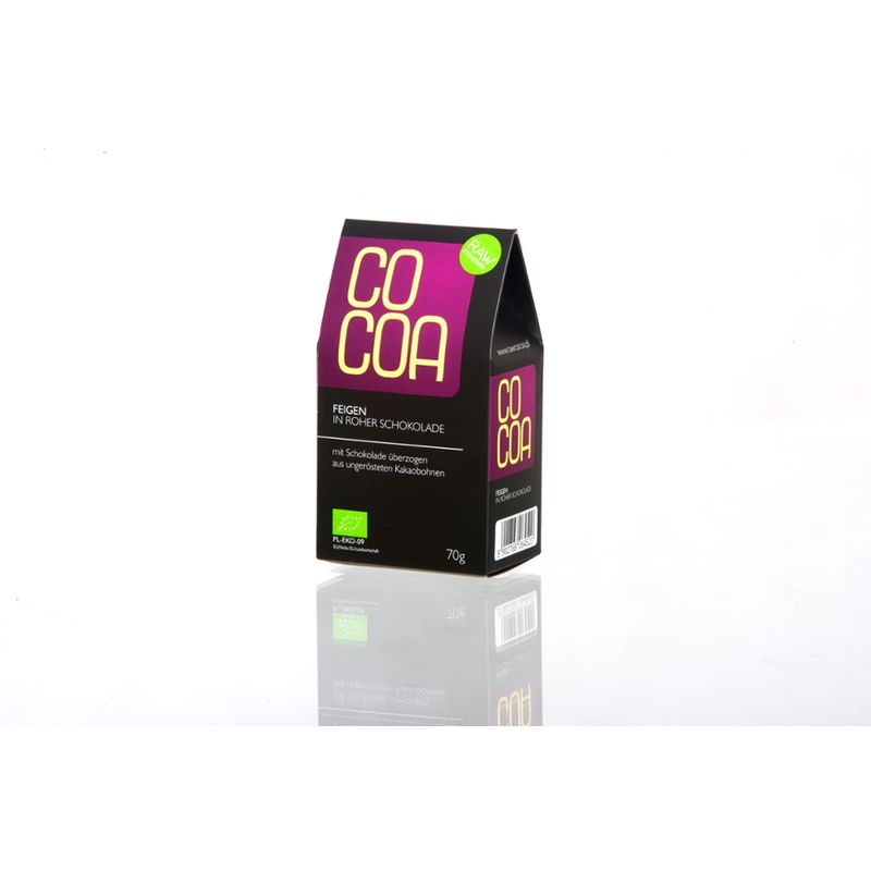Cocoa Cocoa Feigen in bean-to-bar premium Schokolade, raw & vegan - Produktbild