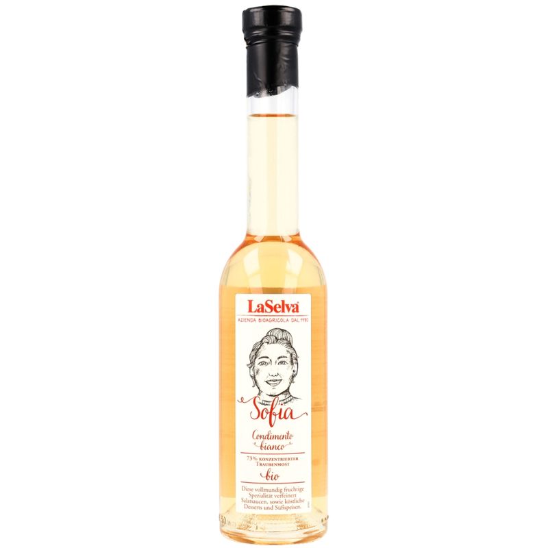LaSelva Sofia Condimento Bianco - Würze aus Traubenmost und Weißweinessig - Produktbild