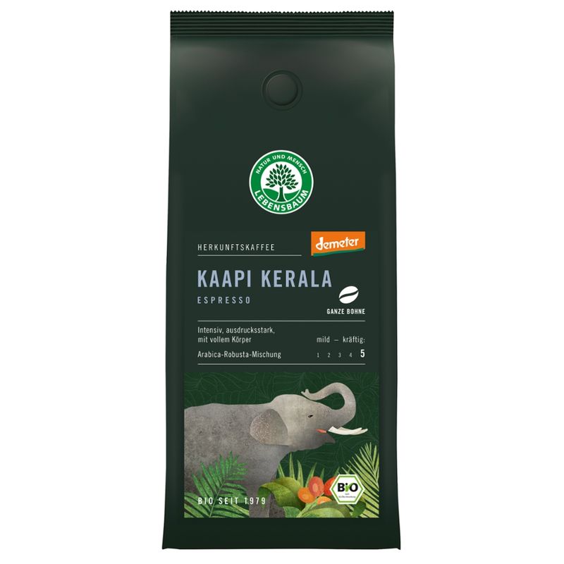 LEBENSBAUM Kaapi Kerala Espresso, ganze Bohne - Produktbild