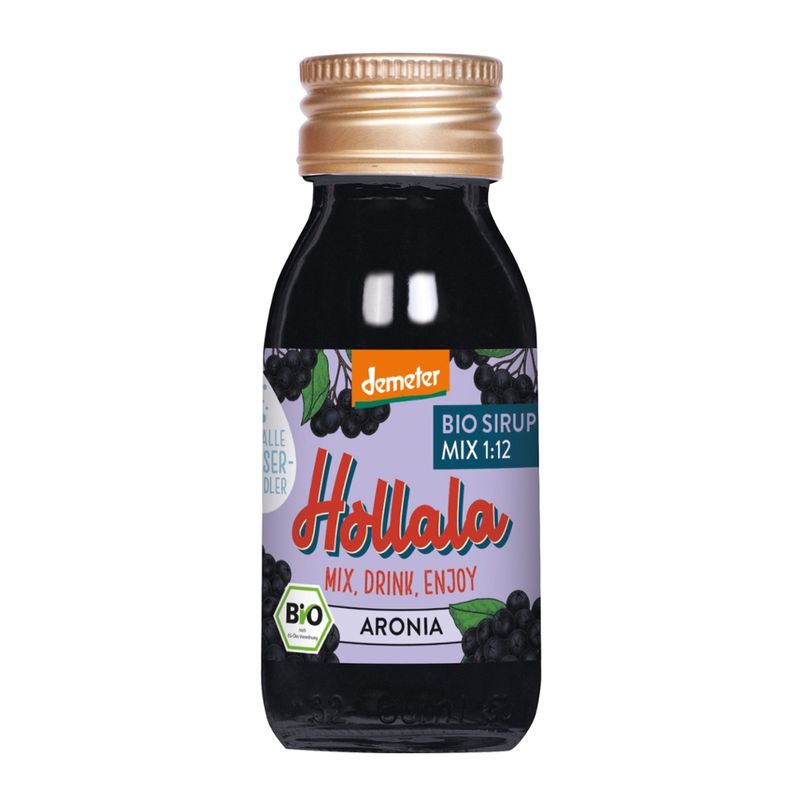 Hollala HOLLALA - Bio (Demeter) Sirup Aronia 60ml - Produktbild