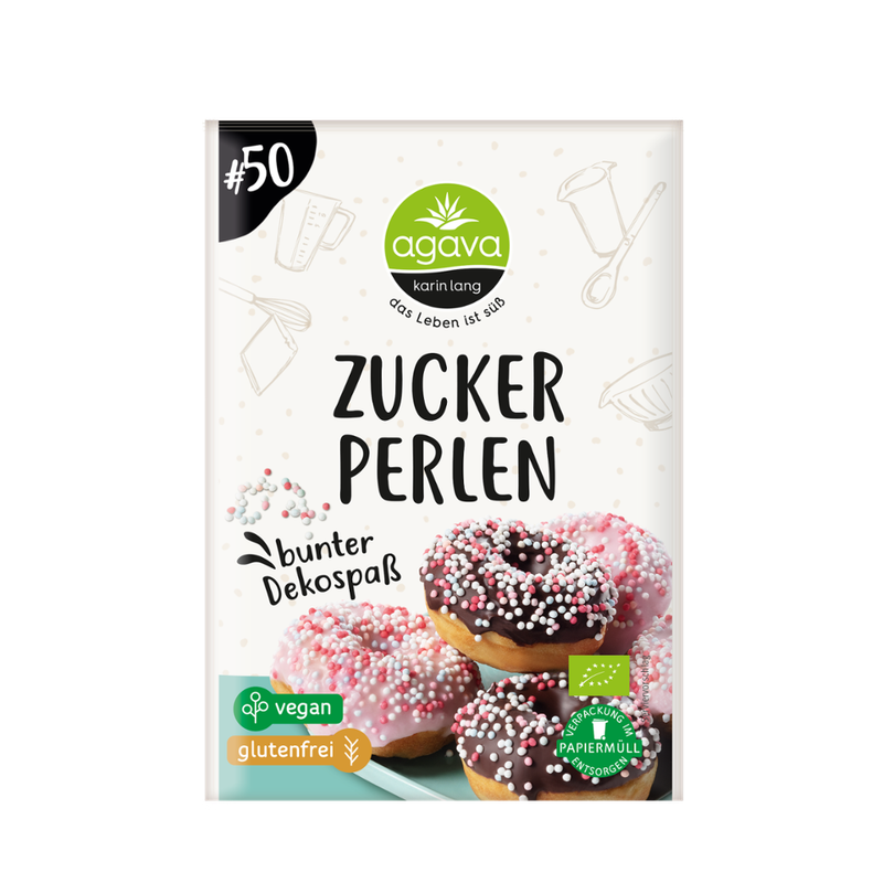 Agava Zuckerperlen, bunt - Produktbild