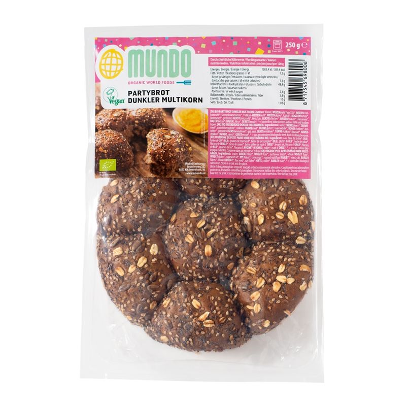 OMundo OMundo Partybrot  Multikorn Dunkler Bio - Produktbild