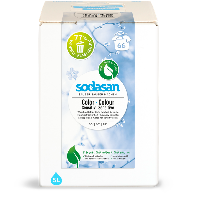 sodasan Colour Laundry Liquid Sensitive 5l BiB - Produktbild