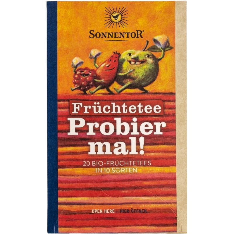 Sonnentor Früchtetee Probier mal!, Doppelkammerbeutel - Produktbild