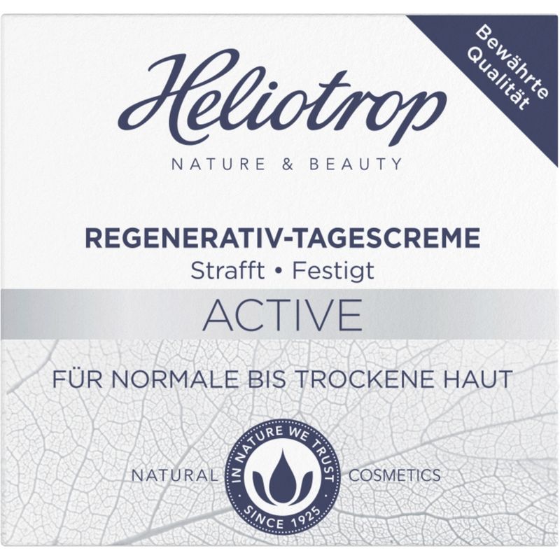 Heliotrop Active Regenerativ- Tagescreme, spendet intensiv Feuchtigkeit, mildert Fältchen, - Produktbild