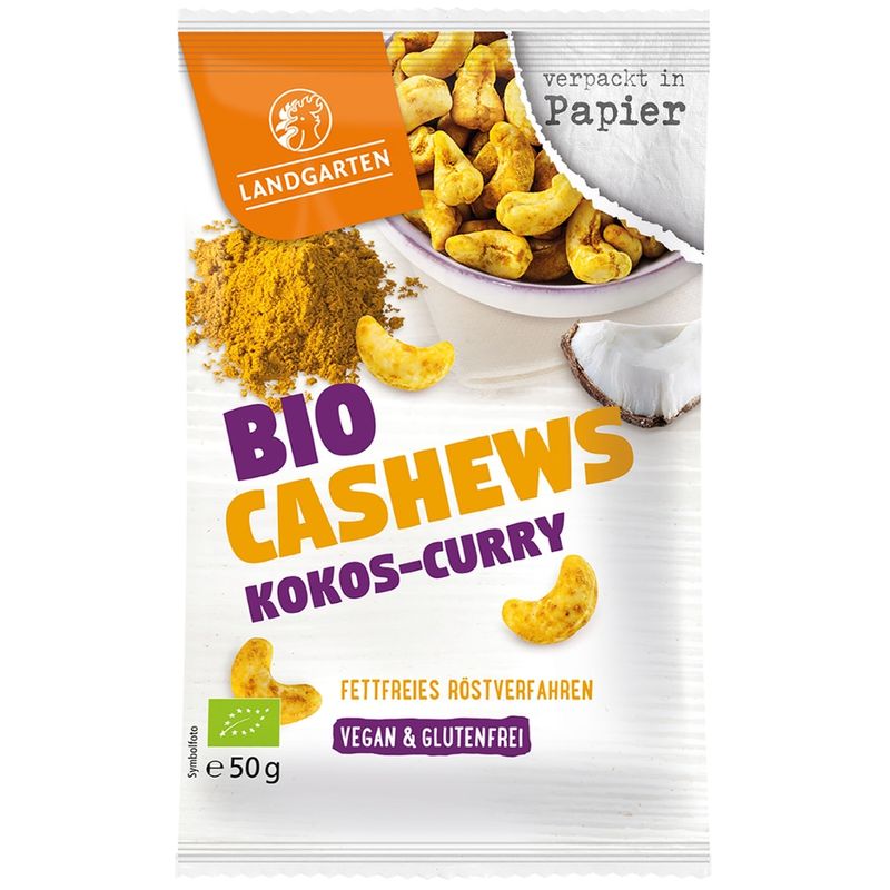 Landgarten Bio Cashews Kokos-Curry 50g - Produktbild