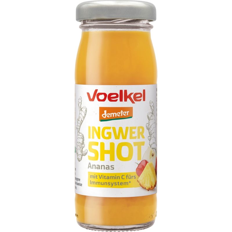Voelkel Ingwer Shot Ananas, kühlpflichtig - Produktbild