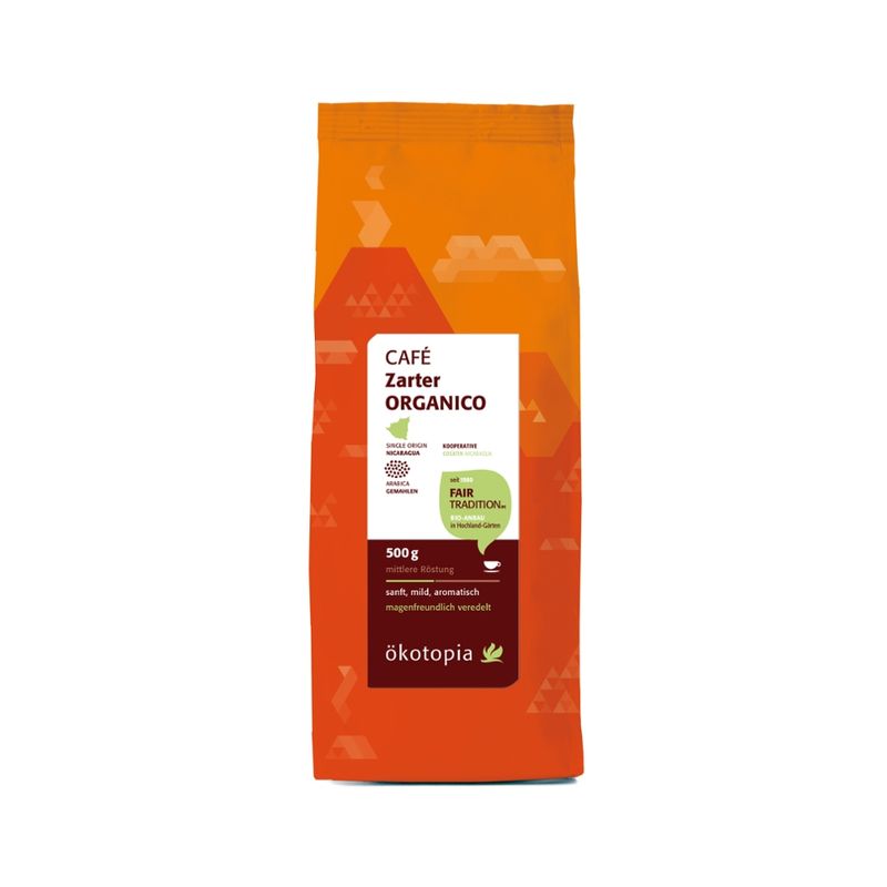 Ökotopia  Zarter Café Organico kbA 500g gemahlen - Produktbild