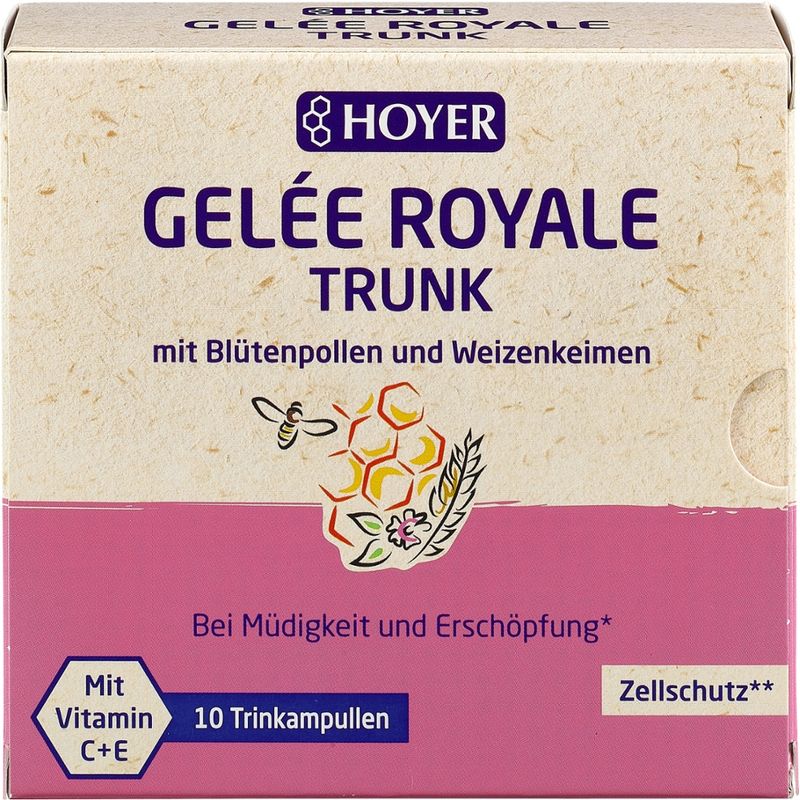 HOYER Gelee Royale & Blütenpollen Trinkampullen - Produktbild