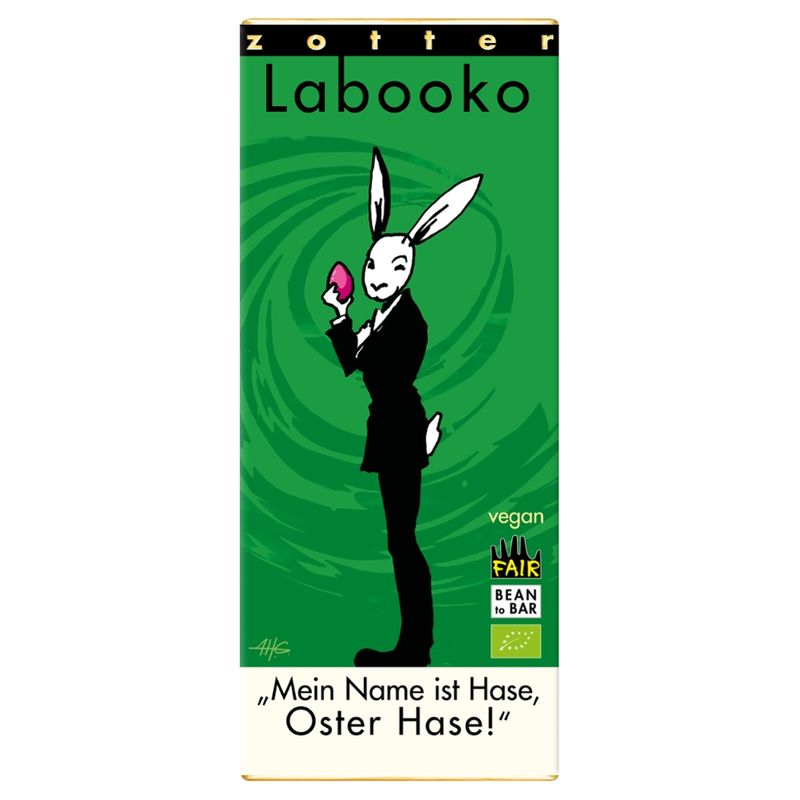 Zotter Schokolade Labooko - "Mein Name ist Hase, Oster Hase" - Produktbild