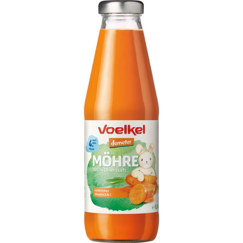 Voelkel Möhre nach dem 4. Monat 100% Direktsaft - Produktbild