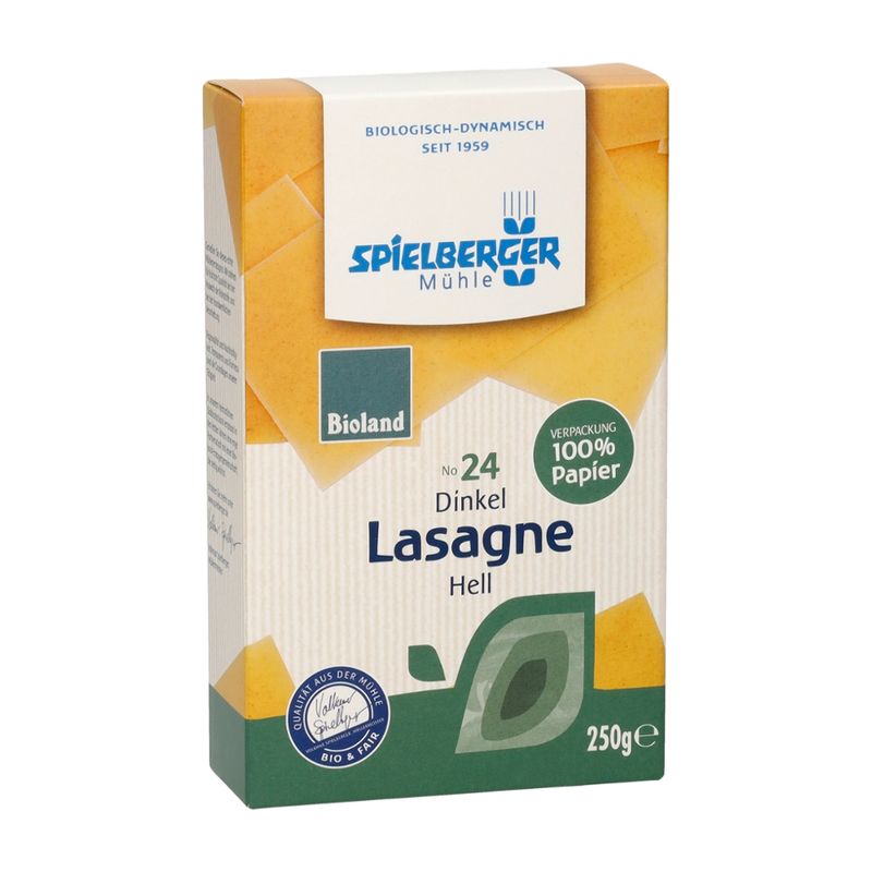 Spielberger Mühle Dinkel Lasagne, hell, bioland - Produktbild