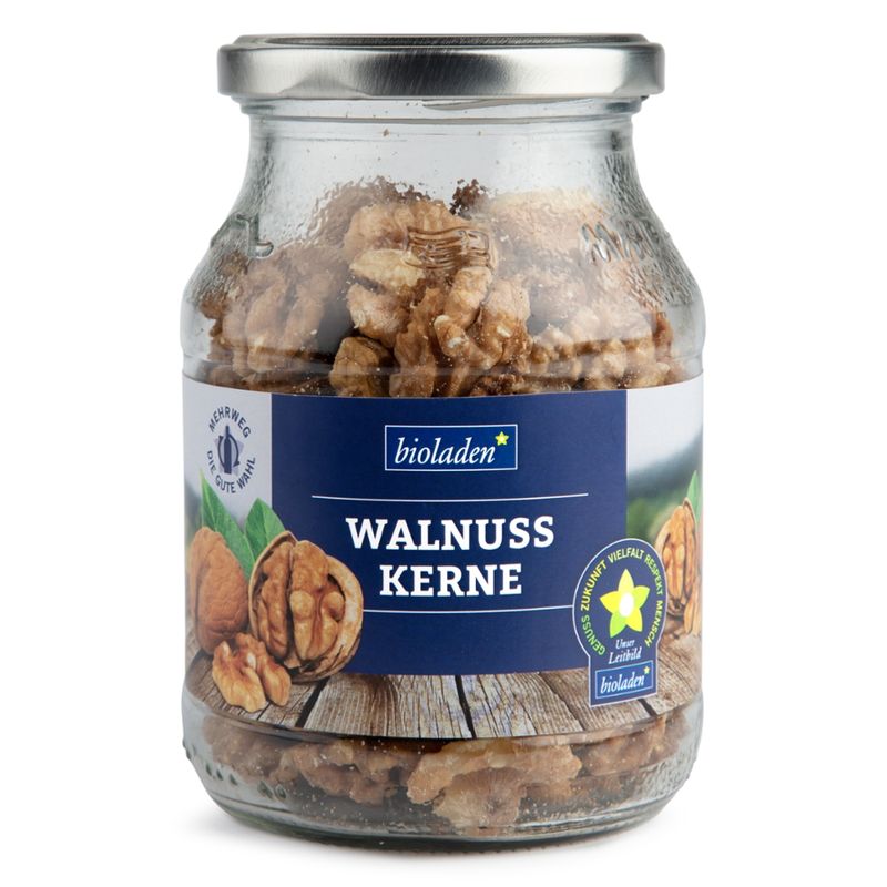 bioladen Walnusskerne, Hälften, im Pfandglas - Produktbild