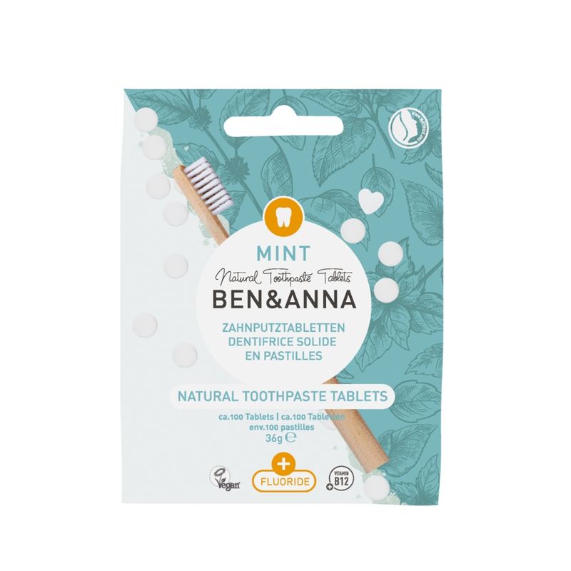 Ben&Anna Natural Care Ben&Anna Natural Care Toothcare Tablets with Fluoride - Produktbild