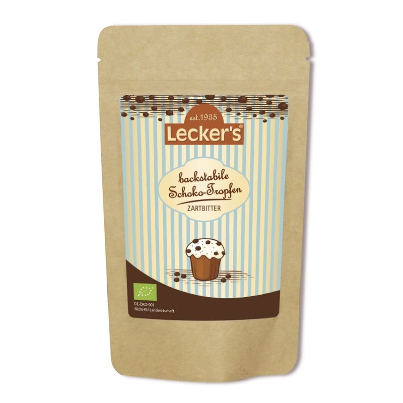 Lecker´s Backstabile Schoko-Tropfen zartbitter - Produktbild