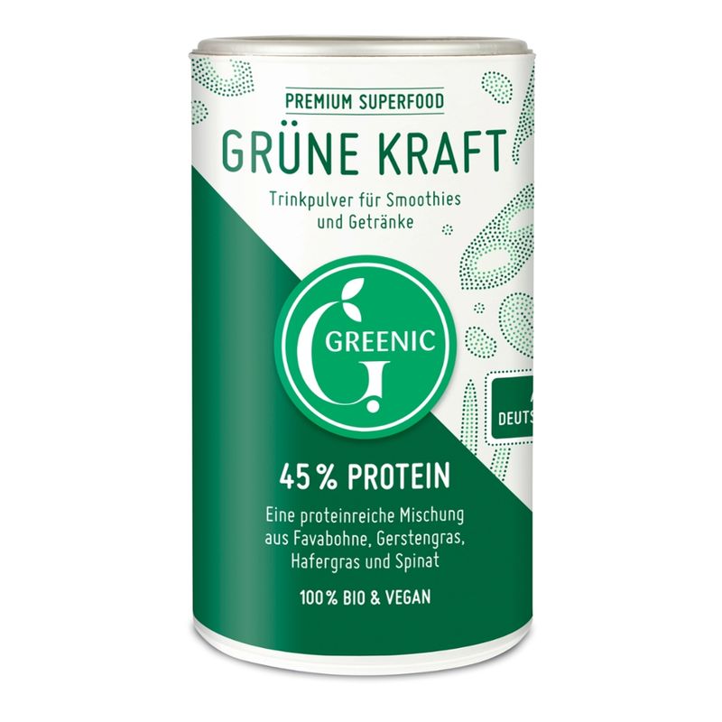 Greenic Grüne Kraft Superfood Trinkpulver Mischung - Produktbild