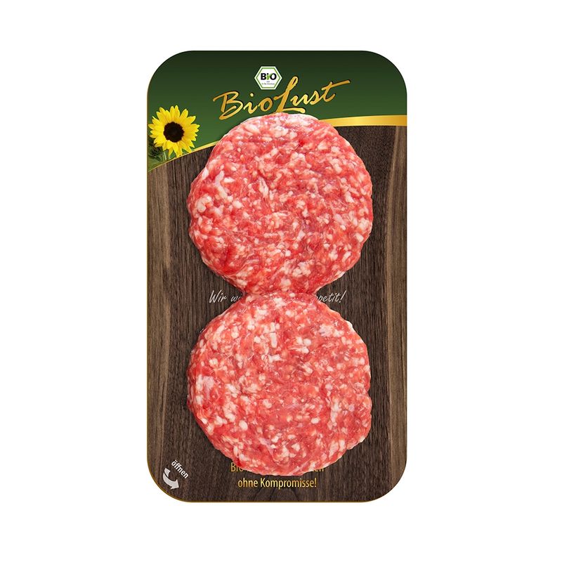 Biolust Bio Rindfleisch-Burger 2x150g - Produktbild