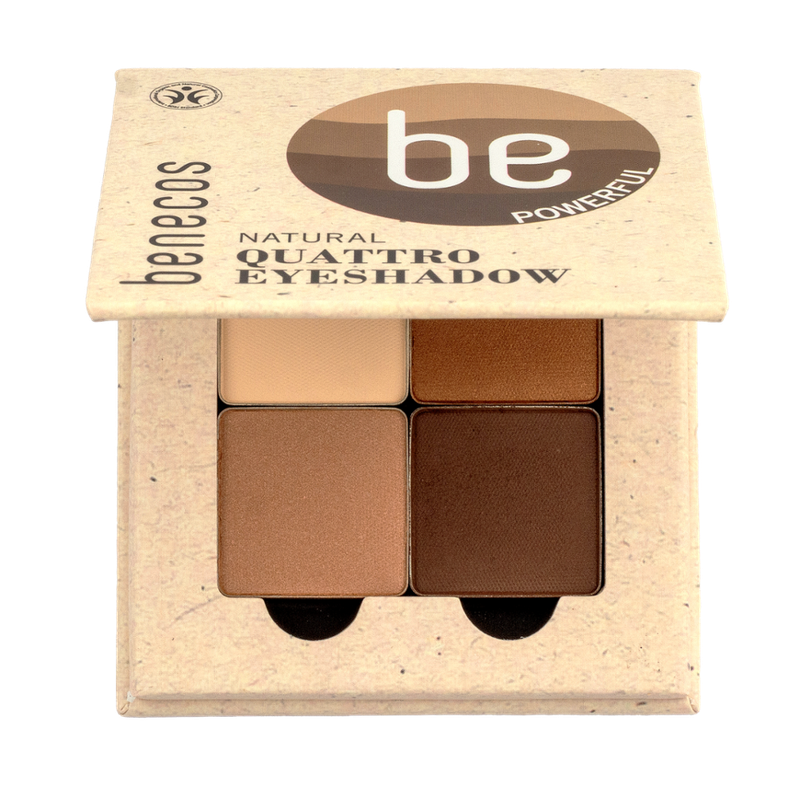 benecos benecos Natural Quattro Eyeshadow coffee & cream - Produktbild