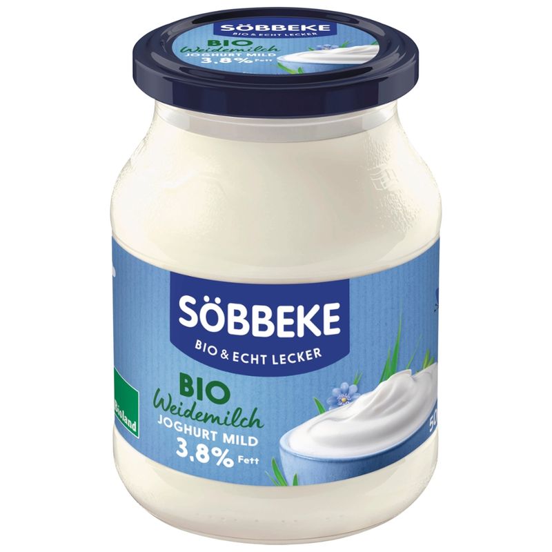 Söbbeke Bio Weidemilchjoghurt natur mild 3,8 % Fett - Produktbild