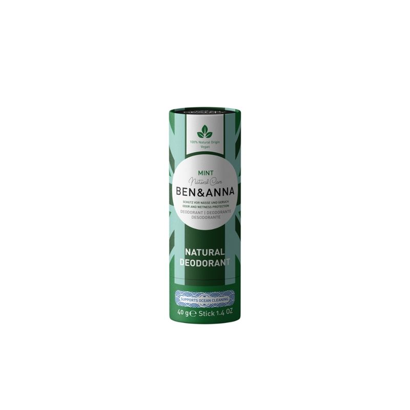 Ben&Anna Natural Care Ben&Anna Natural Care Papertube Deodorant Mint 40g - Produktbild