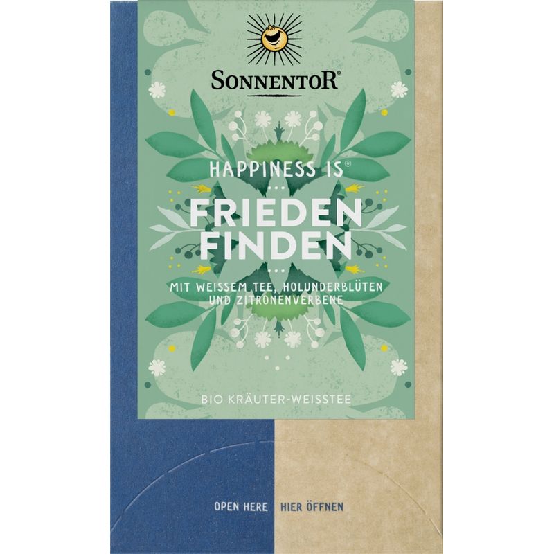 Sonnentor Frieden finden Tee Happiness is®, Doppelkammerbeutel - Produktbild