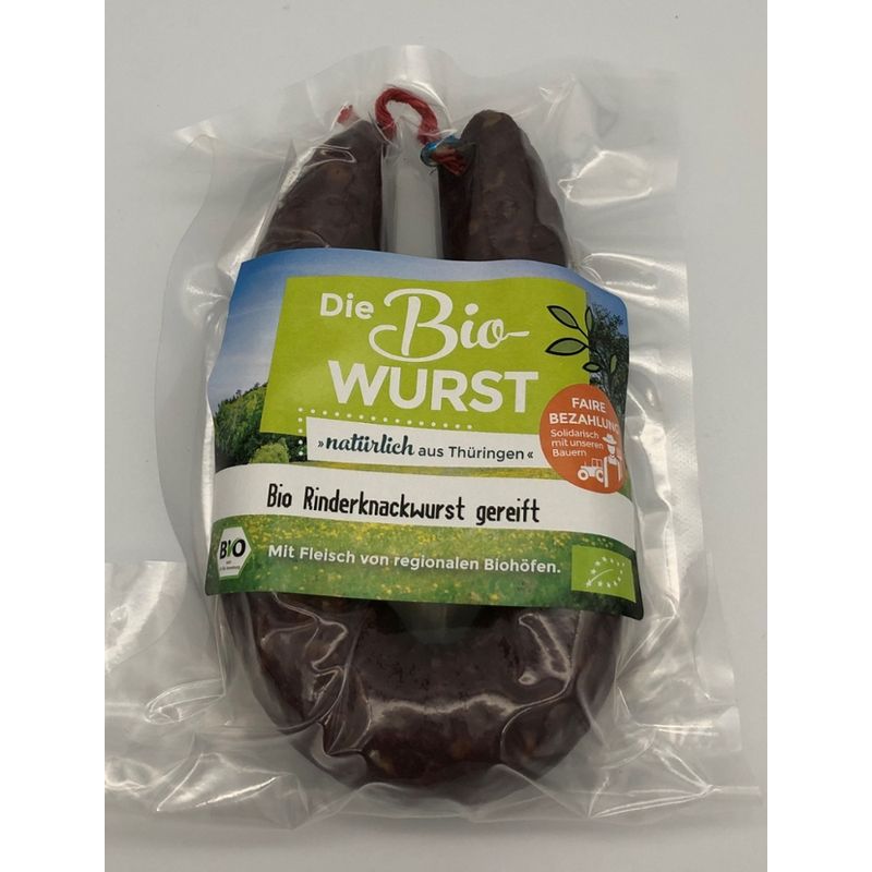 Die Bio-Wurst Bio Rinderknackwurst gereift - Produktbild