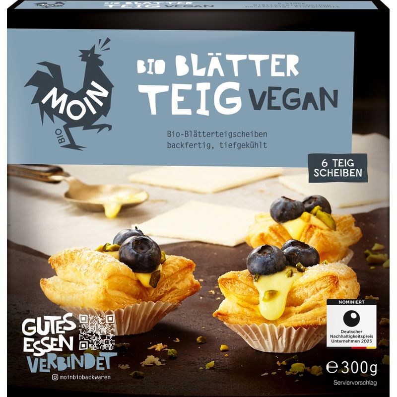 Moin Bio Backwaren Bio Blätterteig Vegan - Produktbild