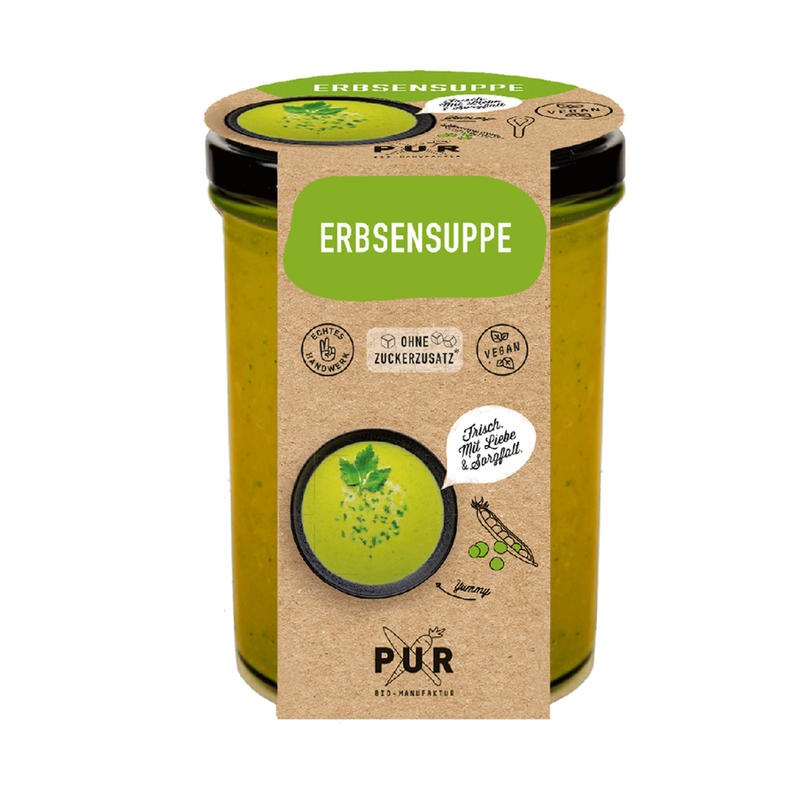PUR Bio-Manufaktur PUR Erbsensuppe mit Liebstöckel - Produktbild