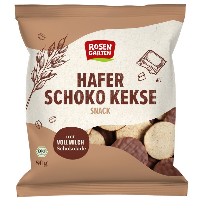 Rosengarten Hafer Schoko Kekse Snack - Produktbild