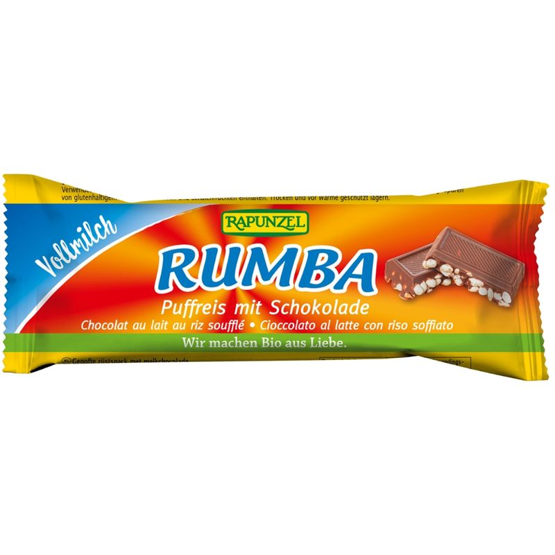 Rapunzel Rumba Puffreisriegel Vollmilch - Produktbild